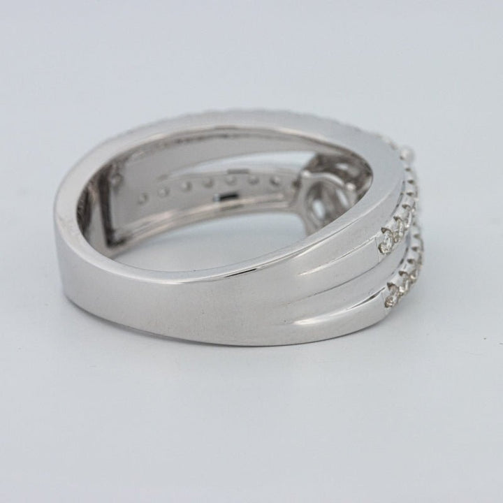 1 CT Round Cut Double Band Pavé Ring (LG) - ZIZOV DIAMONDS