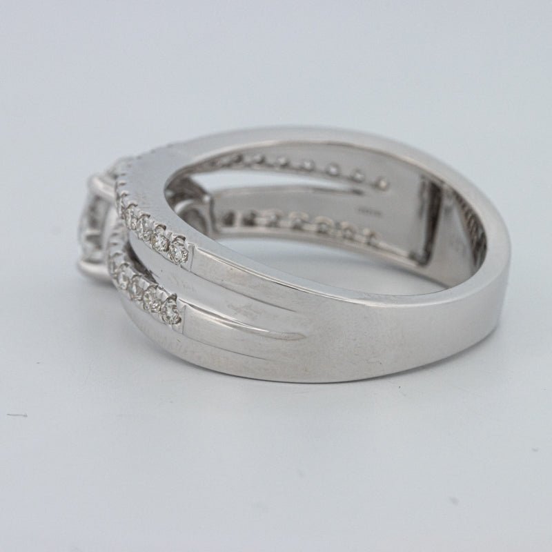 1 CT Round Cut Double Band Pavé Ring (LG) - ZIZOV DIAMONDS