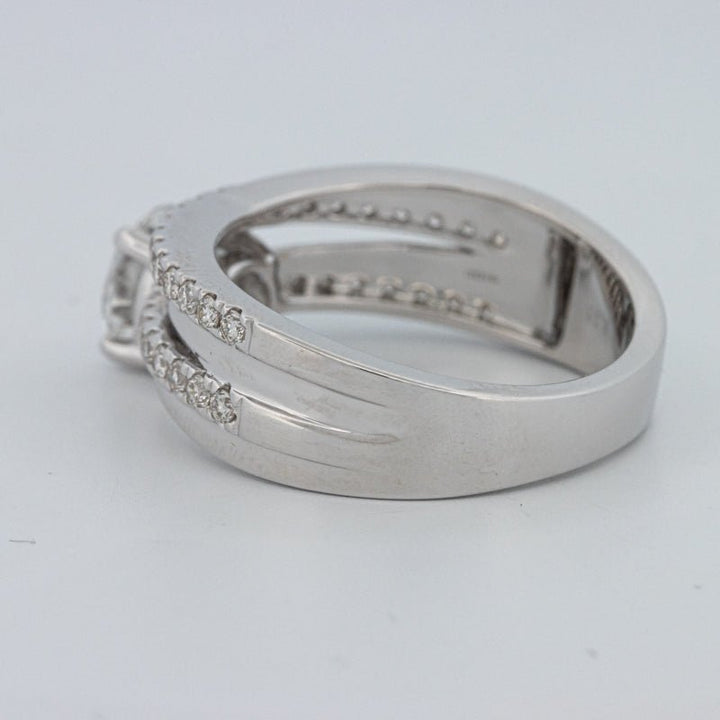 1 CT Round Cut Double Band Pavé Ring (LG) - ZIZOV DIAMONDS