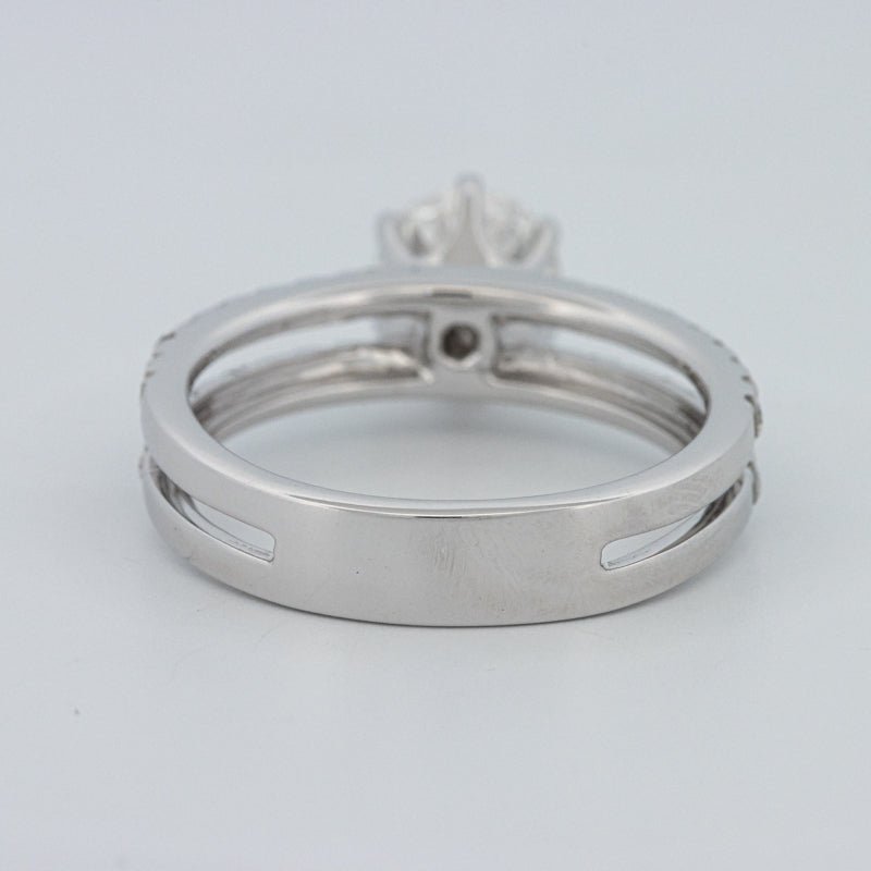 1 CT Round Cut Double Band Pavé Ring (LG) - ZIZOV DIAMONDS