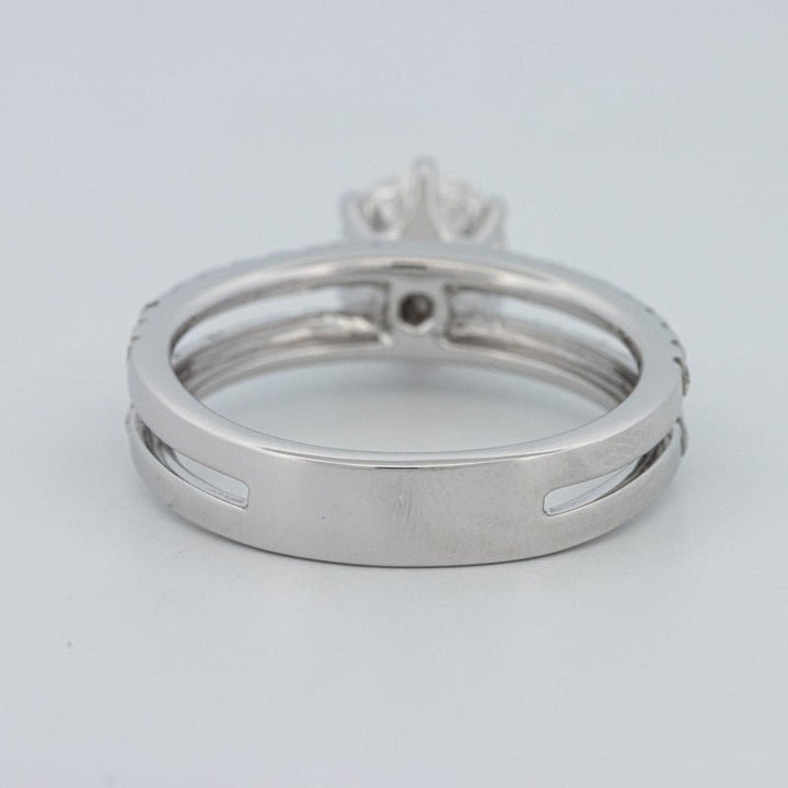 1 CT Round Cut Double Band Pavé Ring (LG) - ZIZOV DIAMONDS