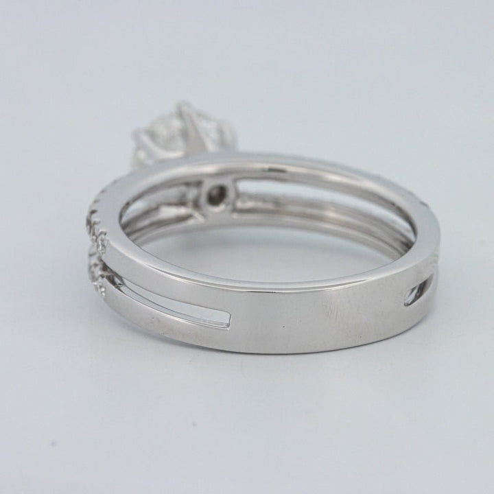 1 CT Round Cut Double Band Pavé Ring (LG) - ZIZOV DIAMONDS