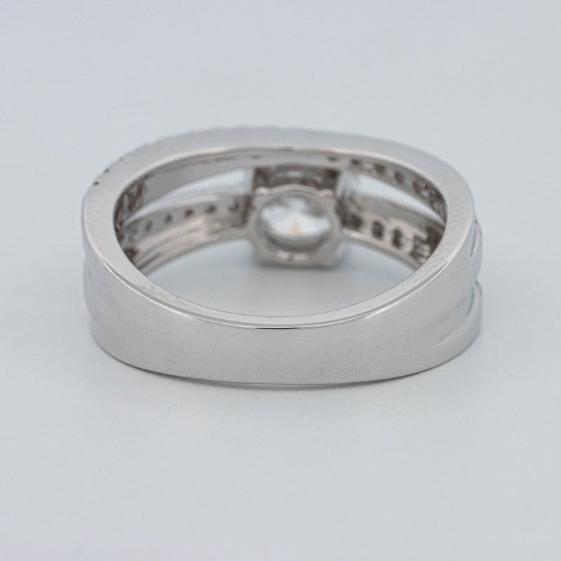 1 CT Round Cut Double Band Pavé Ring (LG) - ZIZOV DIAMONDS