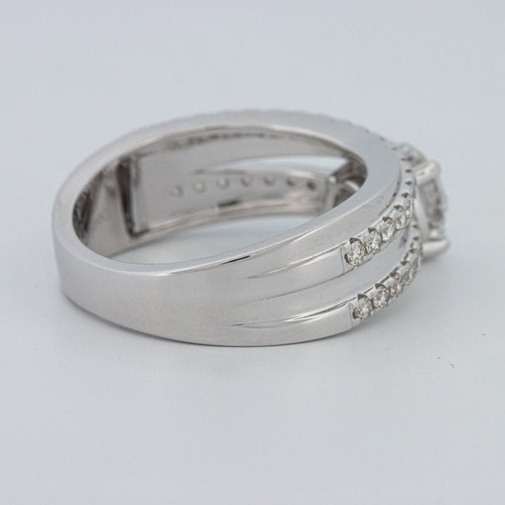 1 CT Round Cut Double Band Pavé Ring (LG) - ZIZOV DIAMONDS