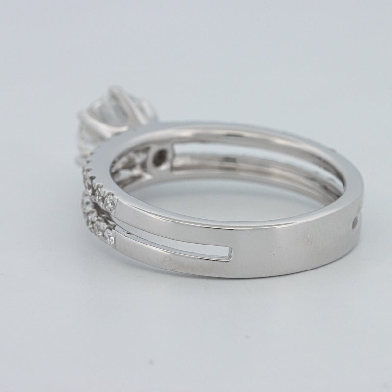 1 CT Round Cut Double Band Pavé Ring (LG) - ZIZOV DIAMONDS