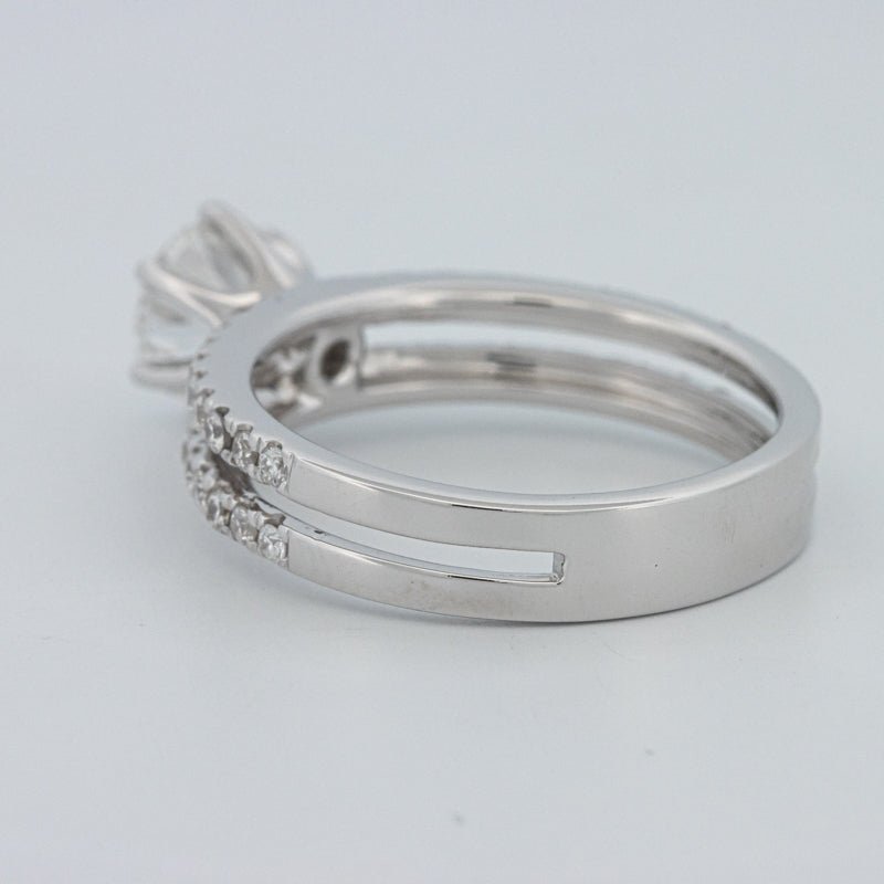 1 CT Round Cut Double Band Pavé Ring (LG) - ZIZOV DIAMONDS