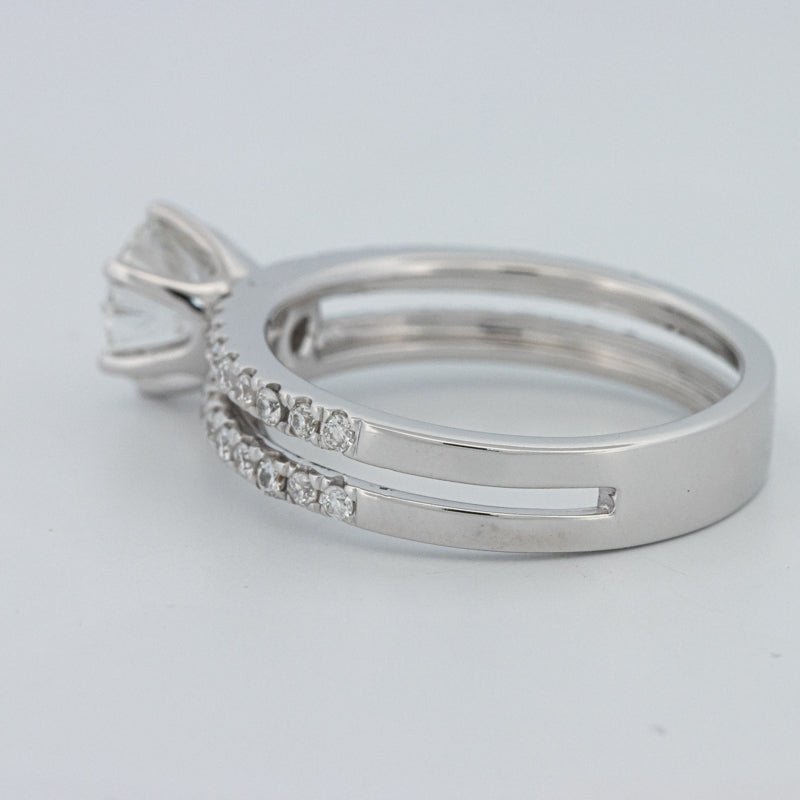 1 CT Round Cut Double Band Pavé Ring (LG) - ZIZOV DIAMONDS