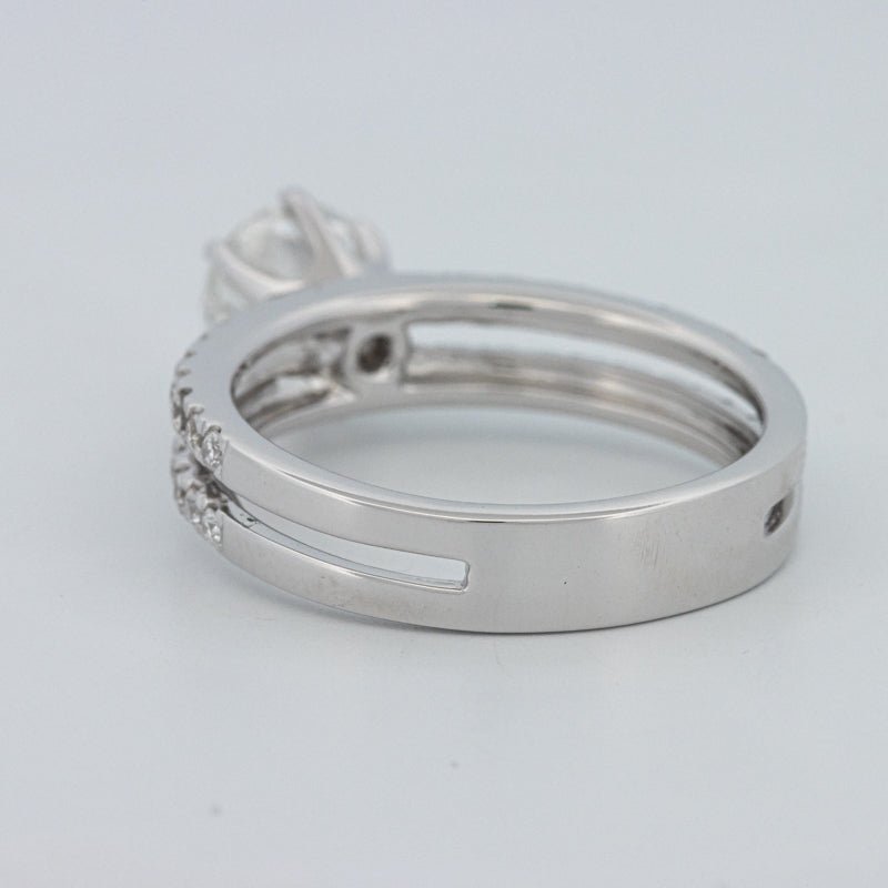 1 CT Round Cut Double Band Pavé Ring (LG) - ZIZOV DIAMONDS