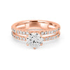 1 CT Round Cut Double Band Pavé Ring (LG) - ZIZOV DIAMONDS