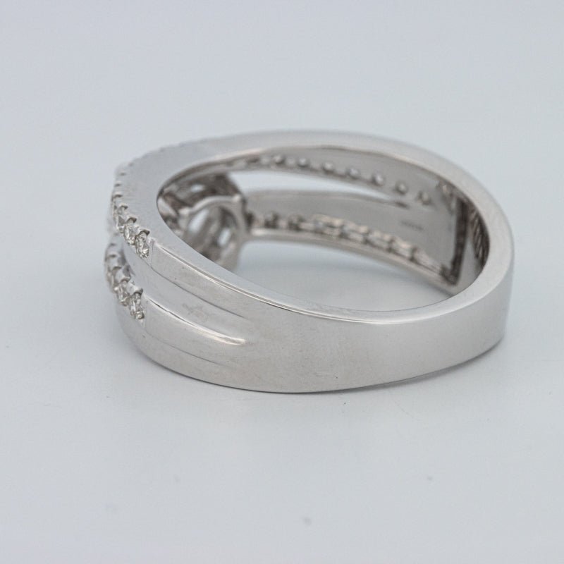 1 CT Round Cut Double Band Pavé Ring (LG) - ZIZOV DIAMONDS