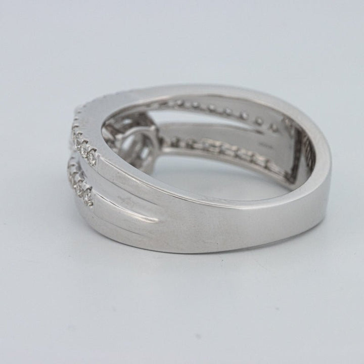 1 CT Round Cut Double Band Pavé Ring (LG) - ZIZOV DIAMONDS