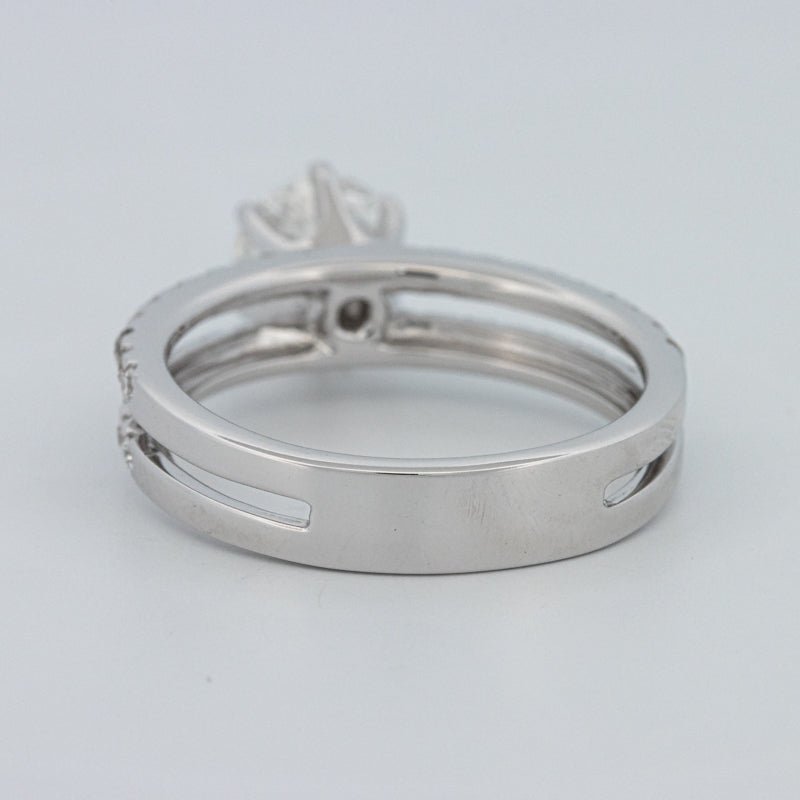1 CT Round Cut Double Band Pavé Ring (LG) - ZIZOV DIAMONDS