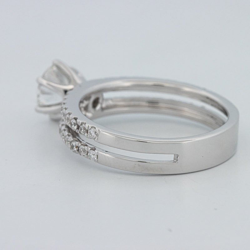 1 CT Round Cut Double Band Pavé Ring (LG) - ZIZOV DIAMONDS