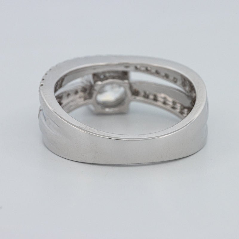 1 CT Round Cut Double Band Pavé Ring (LG) - ZIZOV DIAMONDS