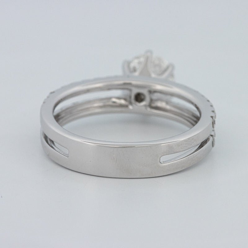 1 CT Round Cut Double Band Pavé Ring (LG) - ZIZOV DIAMONDS