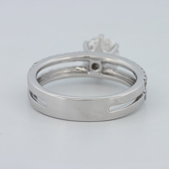 1 CT Round Cut Double Band Pavé Ring (LG) - ZIZOV DIAMONDS