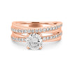 1 CT Round Cut Double Band Pavé Ring (LG) - ZIZOV DIAMONDS