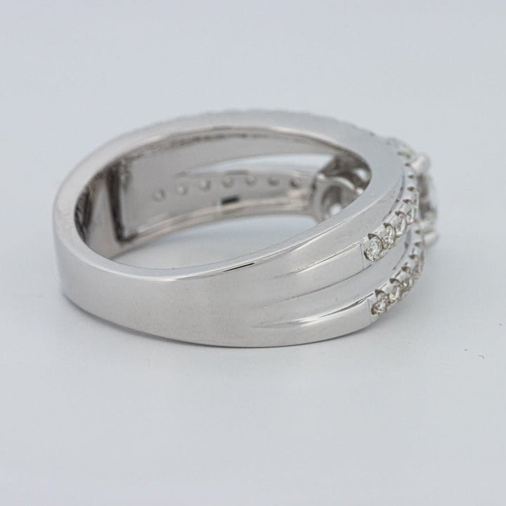 1 CT Round Cut Double Band Pavé Ring (LG) - ZIZOV DIAMONDS