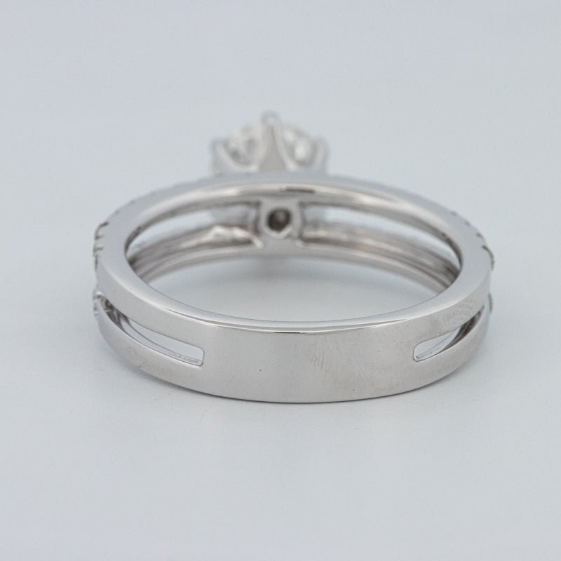 1 CT Round Cut Double Band Pavé Ring (LG) - ZIZOV DIAMONDS