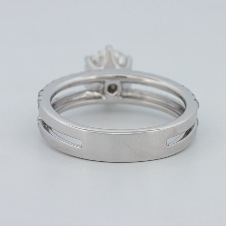 1 CT Round Cut Double Band Pavé Ring (LG) - ZIZOV DIAMONDS