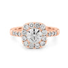 1 CT Round Cut Halo Pavé Solitaire (LG) - ZIZOV DIAMONDS