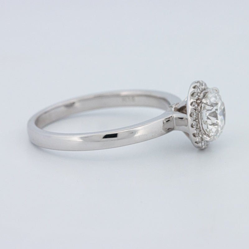 1 CT Round Cut Halo Solitaire (LG) - ZIZOV DIAMONDS