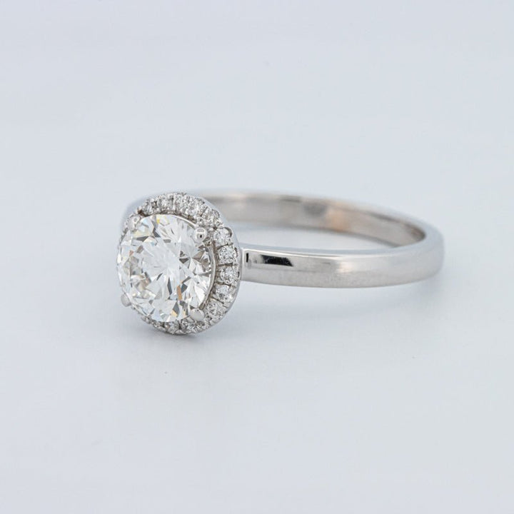 1 CT Round Cut Halo Solitaire (LG) - ZIZOV DIAMONDS