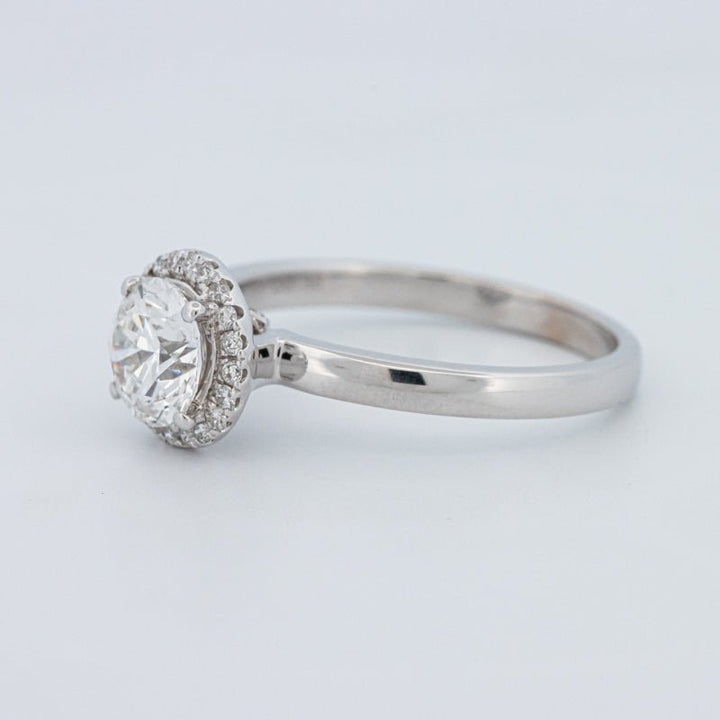 1 CT Round Cut Halo Solitaire (LG) - ZIZOV DIAMONDS