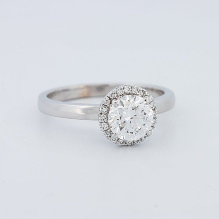 1 CT Round Cut Halo Solitaire (LG) - ZIZOV DIAMONDS