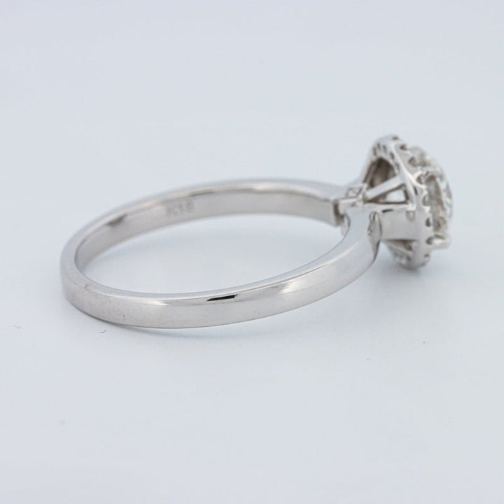 1 CT Round Cut Halo Solitaire (LG) - ZIZOV DIAMONDS