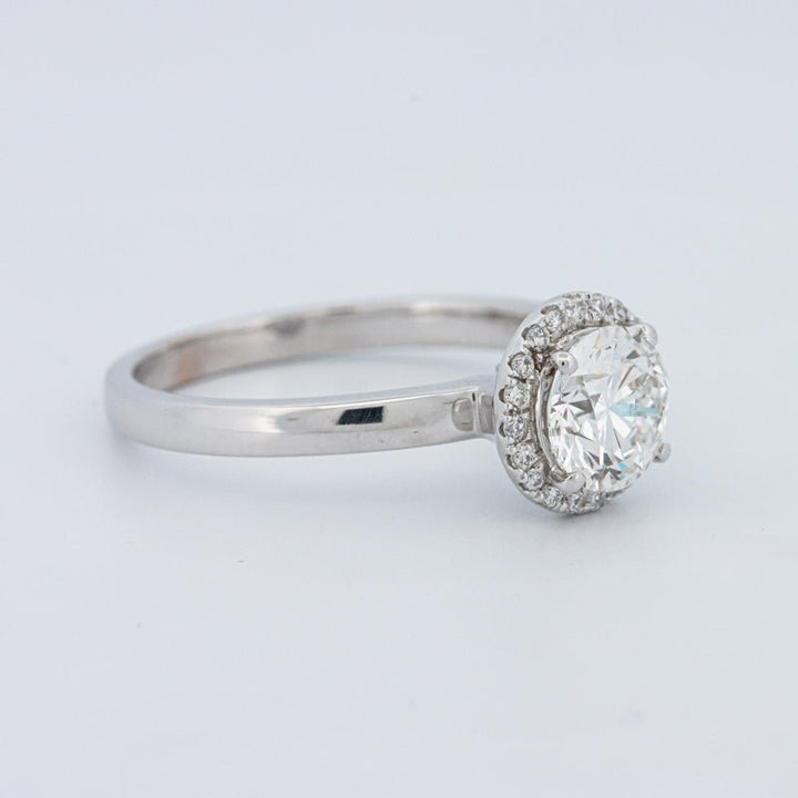 1 CT Round Cut Halo Solitaire (LG) - ZIZOV DIAMONDS