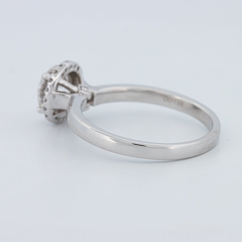 1 CT Round Cut Halo Solitaire (LG) - ZIZOV DIAMONDS