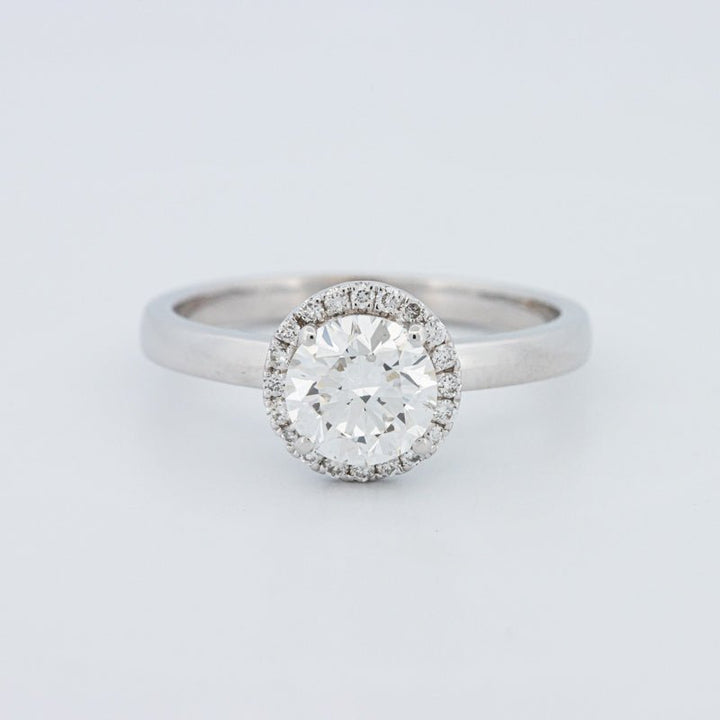 1 CT Round Cut Halo Solitaire (LG) - ZIZOV DIAMONDS