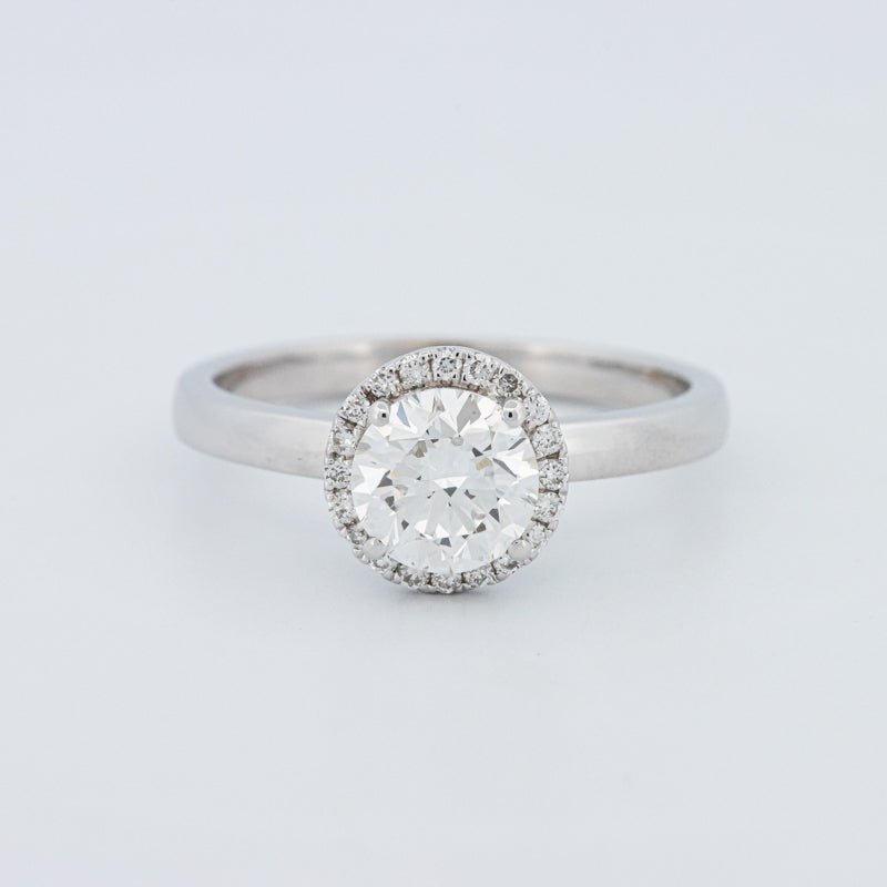 1 CT Round Cut Halo Solitaire (LG) - ZIZOV DIAMONDS