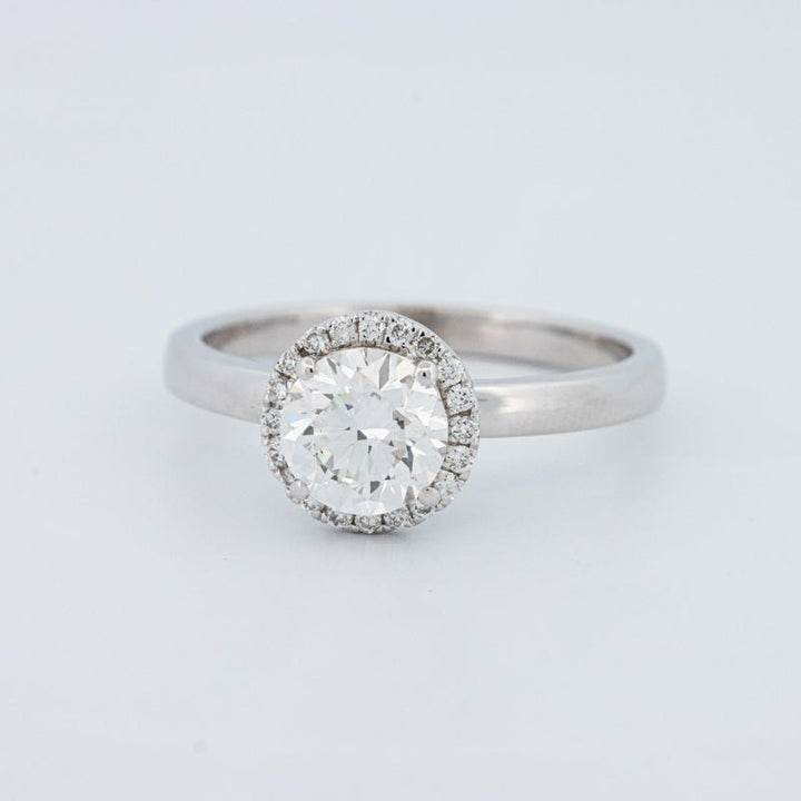 1 CT Round Cut Halo Solitaire (LG) - ZIZOV DIAMONDS