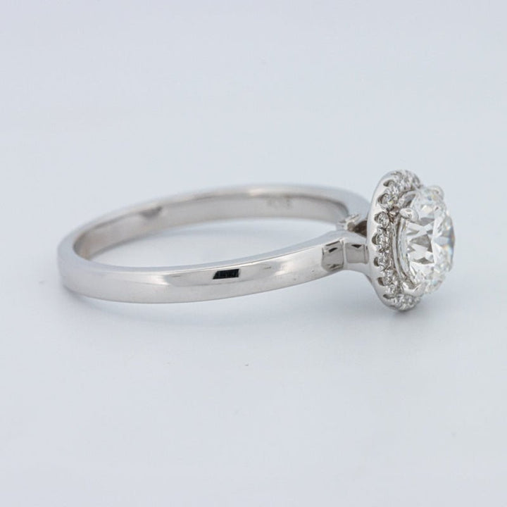 1 CT Round Cut Halo Solitaire (LG) - ZIZOV DIAMONDS