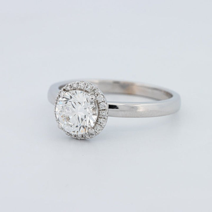 1 CT Round Cut Halo Solitaire (LG) - ZIZOV DIAMONDS