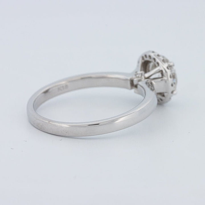 1 CT Round Cut Halo Solitaire (LG) - ZIZOV DIAMONDS