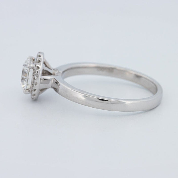 1 CT Round Cut Halo Solitaire (LG) - ZIZOV DIAMONDS