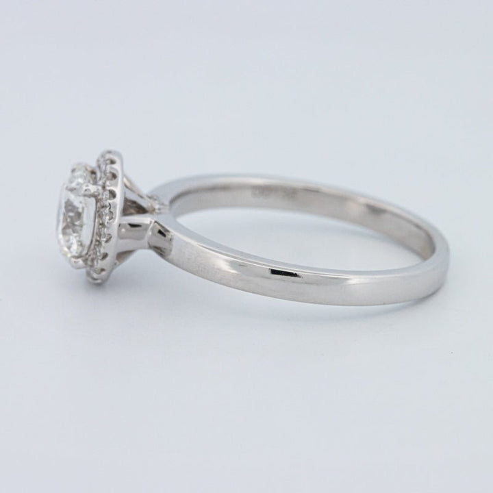 1 CT Round Cut Halo Solitaire (LG) - ZIZOV DIAMONDS