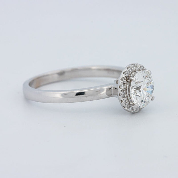 1 CT Round Cut Halo Solitaire (LG) - ZIZOV DIAMONDS