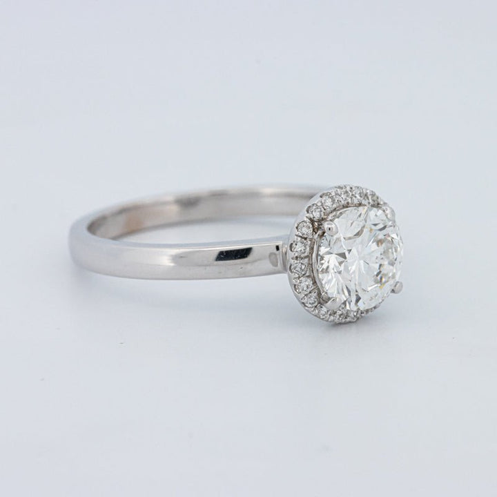 1 CT Round Cut Halo Solitaire (LG) - ZIZOV DIAMONDS