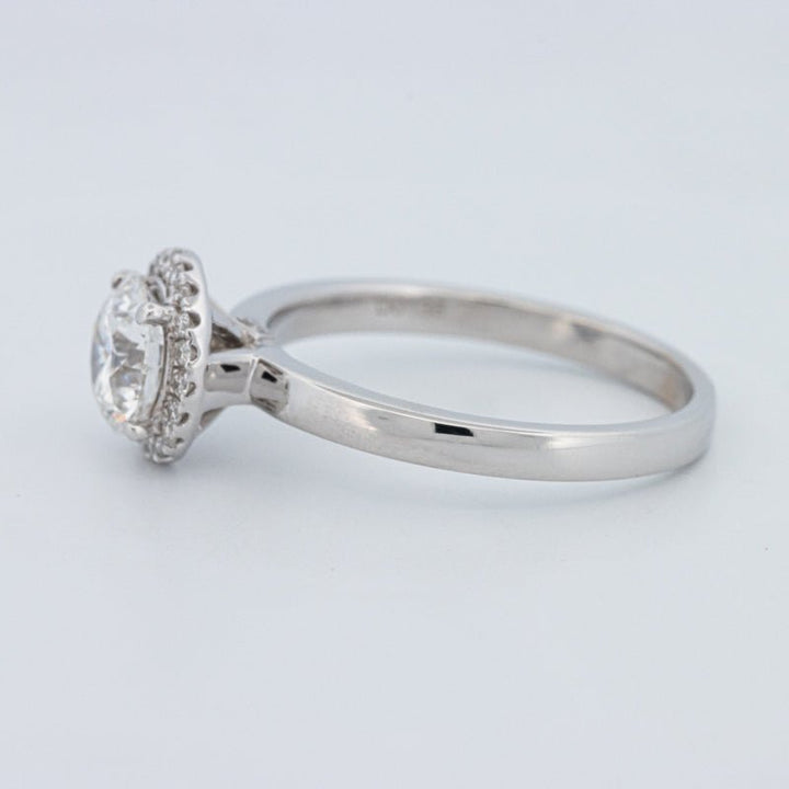 1 CT Round Cut Halo Solitaire (LG) - ZIZOV DIAMONDS