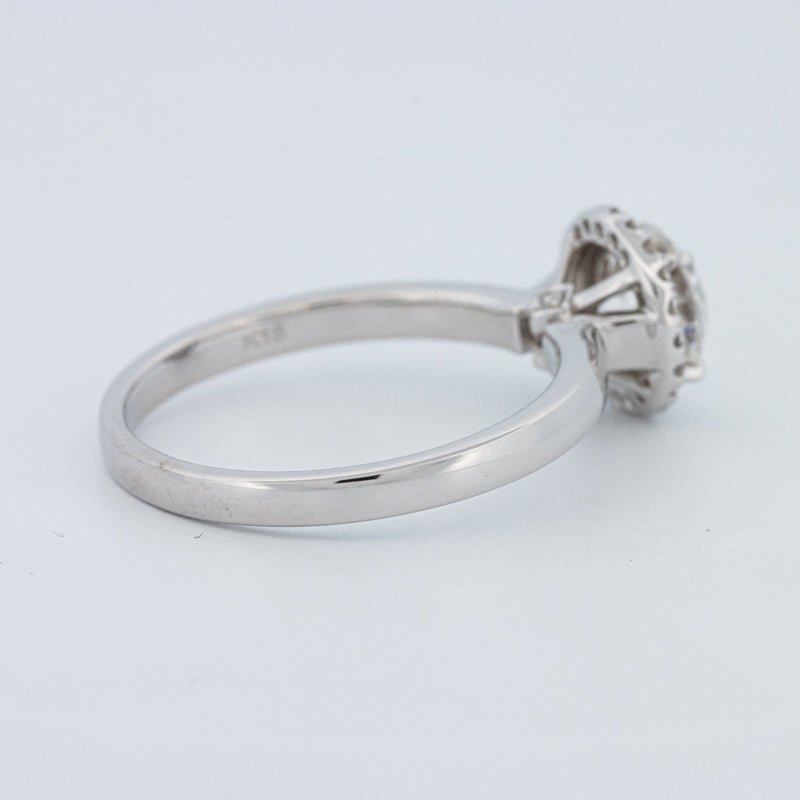 1 CT Round Cut Halo Solitaire (LG) - ZIZOV DIAMONDS