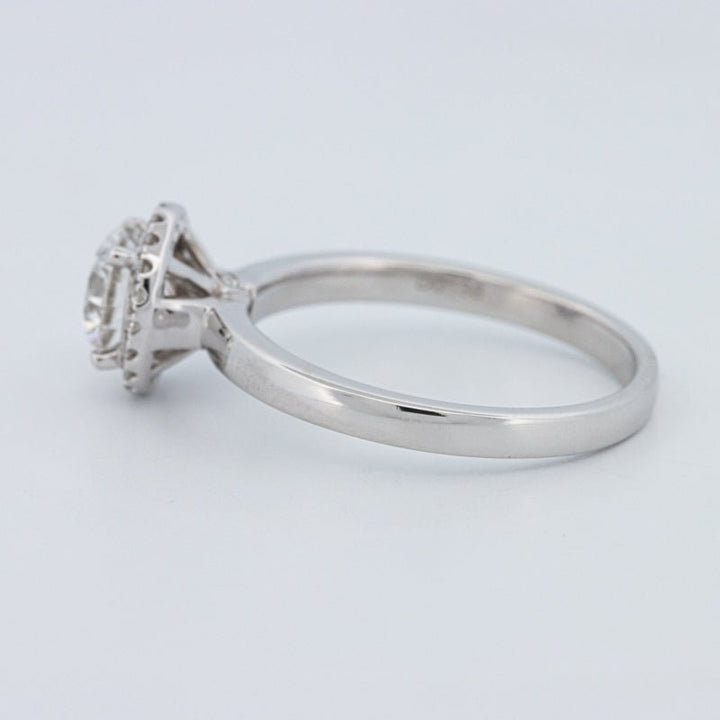 1 CT Round Cut Halo Solitaire (LG) - ZIZOV DIAMONDS