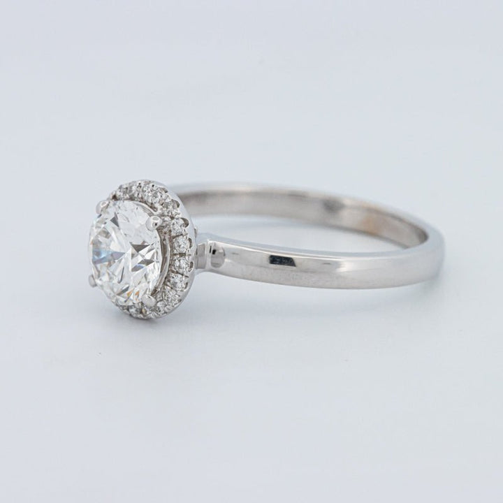 1 CT Round Cut Halo Solitaire (LG) - ZIZOV DIAMONDS