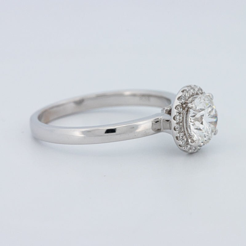 1 CT Round Cut Halo Solitaire (LG) - ZIZOV DIAMONDS