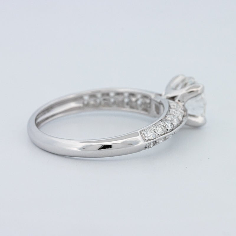 1 CT Round Cut Pavé Solitaire (LG) - ZIZOV DIAMONDS