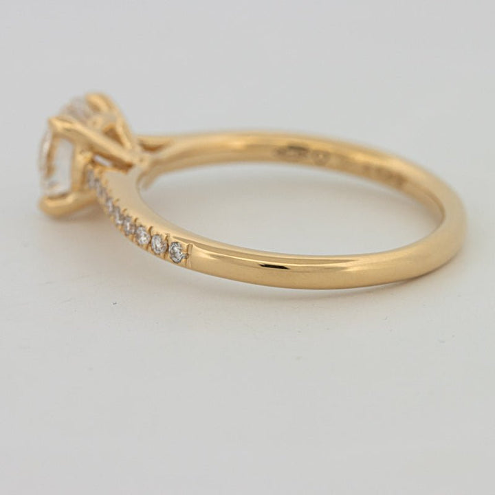 1 CT Round Cut Pavé Solitaire (LG) - ZIZOV DIAMONDS