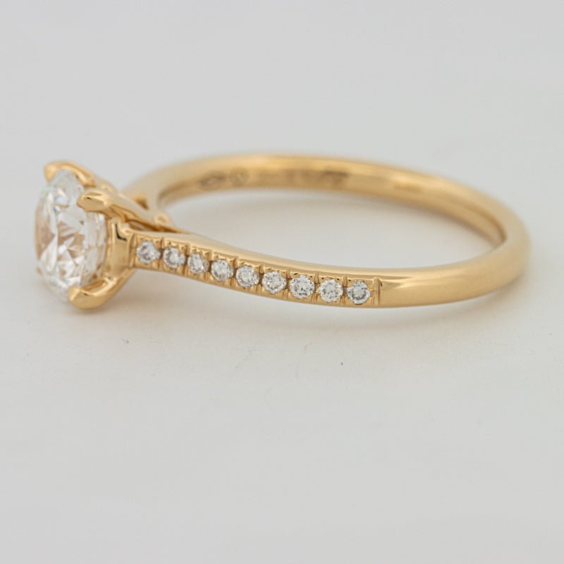 1 CT Round Cut Pavé Solitaire (LG) - ZIZOV DIAMONDS